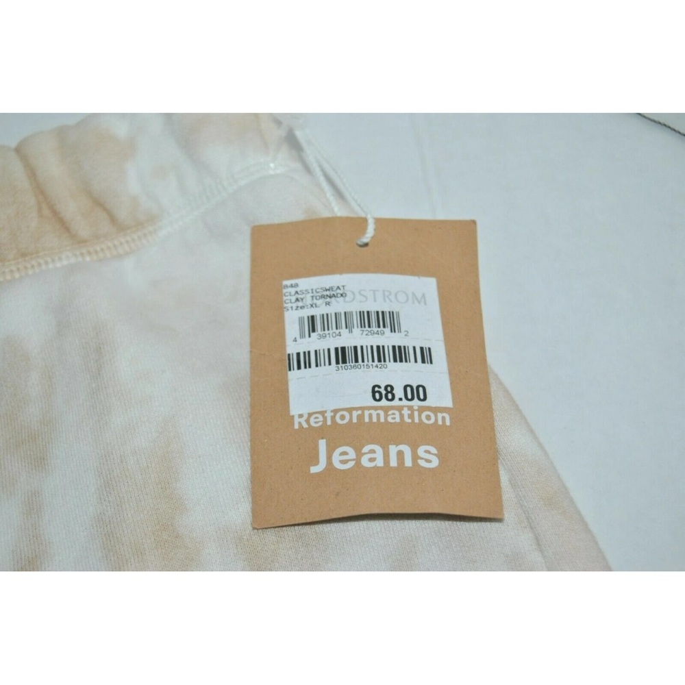NWT Reformation Classic Sweatpant Clay Tornado Women’s Size XL $68 - Picture 8 of 10